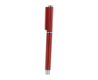 Roller van gerecycled plastic met zilverkleurige details kleur rood
