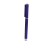 Roller van gerecycled plastic met zilverkleurige details kleur blauw