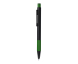 Aluminium balpen met getextureerde grip, blauwe inkt kleur groen