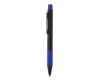 Aluminium balpen met getextureerde grip, blauwe inkt kleur blauw