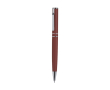 Alumminium draaibare pen met matte afwerking blauwe inkt kleur rood