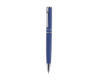 Alumminium draaibare pen met matte afwerking blauwe inkt kleur blauw