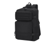Polyester rugzak voor laptop met meerdere vakken 17'' kleur zwart