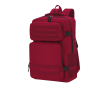 Polyester rugzak voor laptop met meerdere vakken 17'' kleur rood