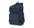 Polyester rugzak voor laptop met meerdere vakken 17'' kleur marineblauw