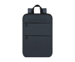 Uitschuifbare rugzak van synthetisch leer met 15'' laptopvak kleur marineblauw