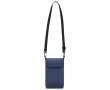 Schoudertas van synthetisch leer met verstelbare band kleur marineblauw