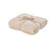 Polyester deken met ruitpatroon voor sofa 240 g/m² kleur naturel