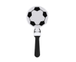Plastic klapper met voetbaldesign met logo kleur wit