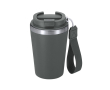 Gerecyclede thermosbeker met lekvrije sluiting en handvat 350ml kleur donkergrijs
