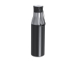 Thermosfles van gerecycled roestvrij staal met handgreep 500ml kleur zwart