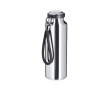 Thermosfles van gerecycled RVS met gevlochten riem 480ml kleur zilver