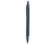 Pen van gerecycled aluminium met metallic details en blauwe inkt kleur marineblauw