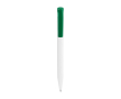 Platic balpen met blauwe inkt en gekleurde drukknop - Stilolinea S45 kleur groen