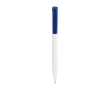 Platic balpen met blauwe inkt en gekleurde drukknop - Stilolinea S45 kleur blauw