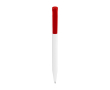Platic balpen met blauwe inkt en gekleurde drukknop - Stilolinea S45 kleur rood