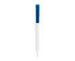 Platic balpen met blauwe inkt en gekleurde drukknop - Stilolinea S45 kleur lichtblauw