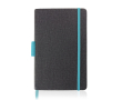 Notitieboek van imitatieleer met kleurrijke details, A5 formaat kleur lichtblauw