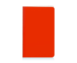 Kartonnen notitieboek in kleuren, A6 formaat, blanco pagina's kleur rood