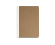 Notitieblok met kaft van natuurlijke vezels karton, A5, 80 g/m² papier kleur bruin