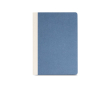 Notitieblok met kaft van natuurlijke vezels karton, A5, 80 g/m² papier kleur marineblauw
