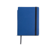 A5-notitieboek van nepleer met flexibele kaft, blanco pagina’s kleur marineblauw