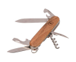 Victorinox zakmes van roestvrij staal en hout met 10 functies kleur hout