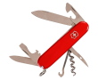 Multifunctioneel RVS-zakmes uit de EU Victorinox 14 functies kleur rood