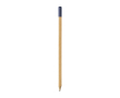 Houtskoolpotlood van hout met gekleurde punt kleur marineblauw
