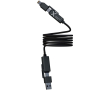 Ultrasnelle magnetische oplaadkabel met dubbele ingang 100W SCX.design kleur zwart