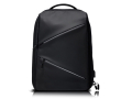Antidiefstal rugzak van polyester met vak voor laptop 15,6 inch kleur zwart