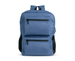 PU lederen rugzak met voor- en zijvakken van mesh 15,6\" kleur marineblauw