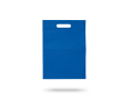 Kleine non-woven tas in kleuren met hol handvat 80 g/m² kleur koningsblauw