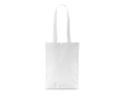 Non-woven tas met lange handvatten, ideaal voor boodschappen 70 g/m² kleur wit