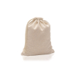 Katoenen tas met trekkoordsluiting en lang koord 110 g/m² kleur beige