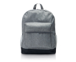Rugzak van polyester met gekleurde basis, voor laptop 13 inch kleur zwart