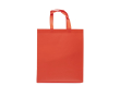 Non-woven tas met matte afwerking en hoge weerstand 110 g/m² kleur rood