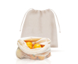 Netachtige katoenen tas met een kant in netstructuur 140 g/m² kleur beige
