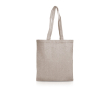 Tas van gerecycled katoen met gemêleerde afwerking 280 g/m² kleur khaki