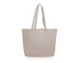 Grote tas van gerecycled katoen met ondervouw 280 g/m² kleur khaki