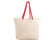 Grote canvas tas met koordhandvatten, ideaal voor de zomer 220 g/m² kleur rood