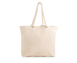 Grote canvas tas met koordhandvatten, ideaal voor de zomer 220 g/m² kleur beige