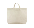 Boodschappentas van gerecycled katoen en plastic 140 g/m² kleur beige