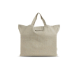 Opvouwbare katoenen tas met bodemvouw en hengsels 150 g/m² kleur olijfgroen