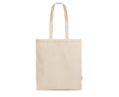 Eco boodschappentas met lange hengsels 140 g/m² kleur beige