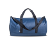 Stevige sport- of weekendtas met coating van kunstleer kleur marineblauw