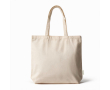 Tas van gerecycled katoencanvas met binnenvak 310 g/m² kleur beige