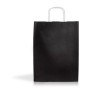 Kraftpapier tas in verschillende kleuren met handvatten 90 g/m² kleur zwart