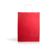 Kraftpapier tas in verschillende kleuren met handvatten 90 g/m² kleur rood