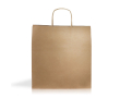 Ecologische kraftpapier tas, ideaal voor cadeaus 115 g/m² kleur naturel